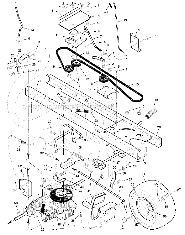 Murray 46576x92A (1999) 46" Lawn Tractor Page D Diagram