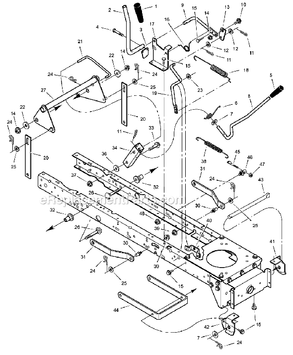Murray 46576x92A (1999) 46" Lawn Tractor Page F Diagram
