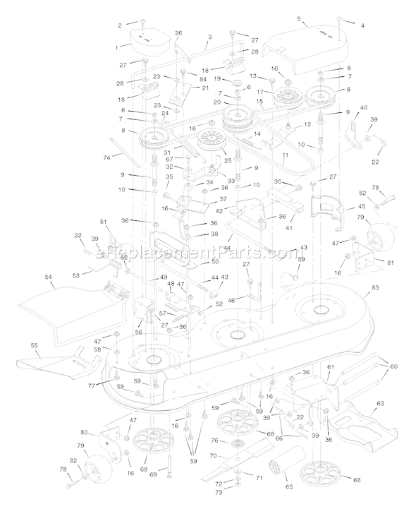 Murray 46804A (1996) 46 Inch Cut Lawn Tractor Page E Diagram