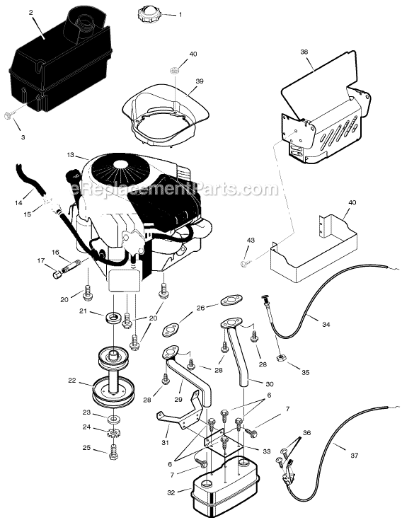 Murray 468602x68A 46" Lawn Tractor Page C Diagram