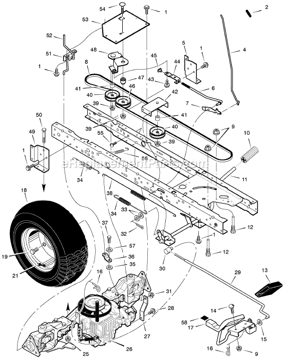 Murray 468602x68A 46" Lawn Tractor Page D Diagram