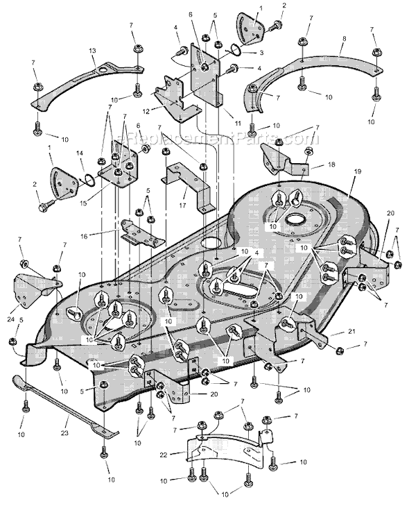 Murray 521613x89A (2001) 52" Lawn Tractor Page H Diagram