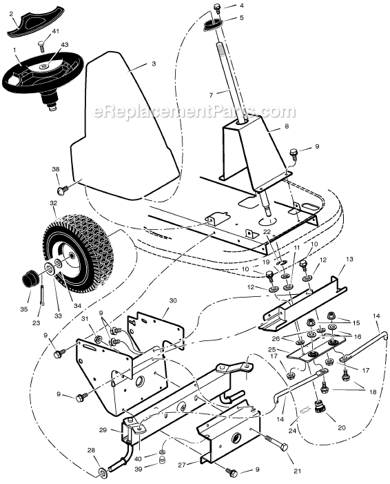 Murray 536.270302 30" Mid-Engine Lawn Tractor Page F Diagram