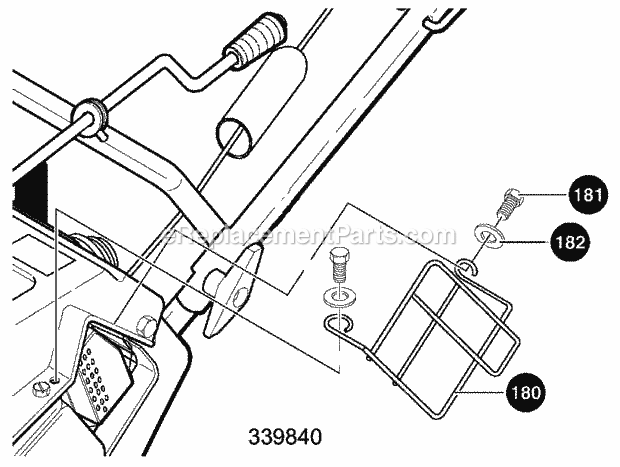 Murray 620301X54NB (2003) Single Stage Snow Thrower Muffler_Guard Diagram