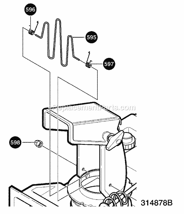 Murray 620301X85NB (2003) Single Stage Snow Thrower Chute_Guard Diagram