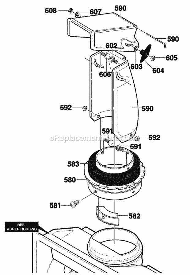 Murray 621451X31B (2000) Single Stage Snow Thrower Discharge_Chute Diagram