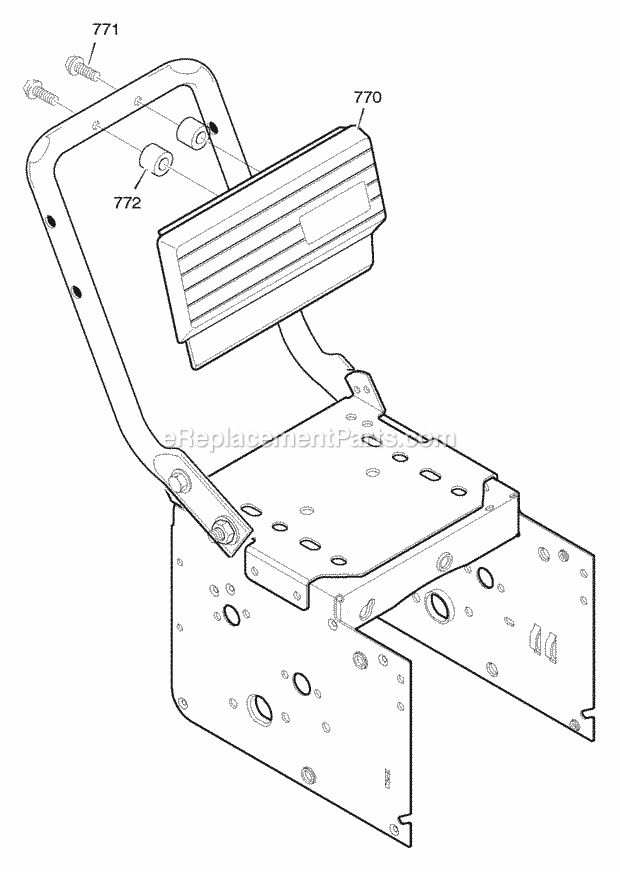 Murray 622505X4B (2004) Dual Stage Snow Thrower Control_Panel Diagram