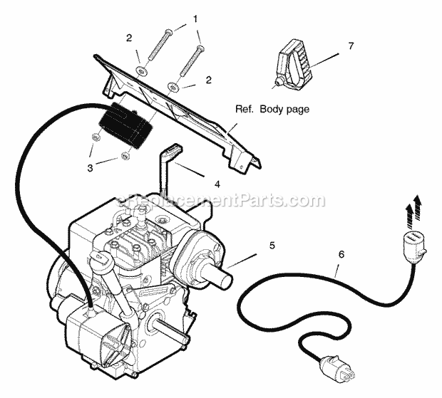 Murray 622594X85NA (2004) Single Stage Snow Thrower Electric_Starter Diagram