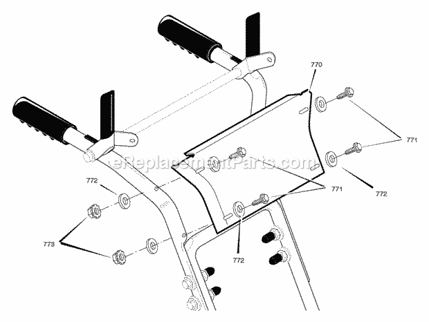 Murray 624504X5C (2004) Dual Stage Snow Thrower Control_Panel Diagram