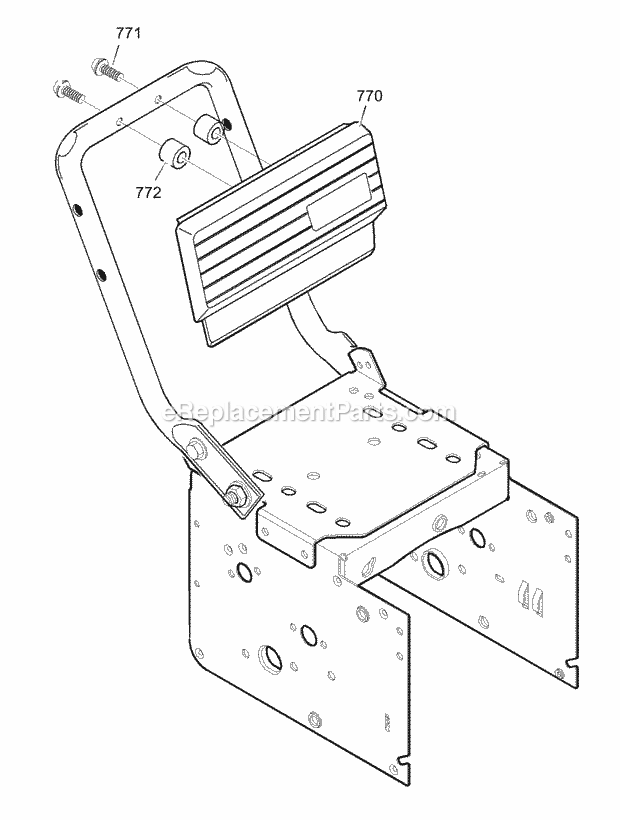 Murray 624505X85D (2002) Dual Stage Snow Thrower Control_Panel Diagram