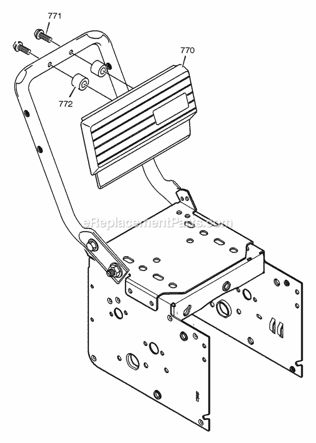 Murray 624509X4A (2001) Dual Stage Snow Thrower Control_Panel Diagram