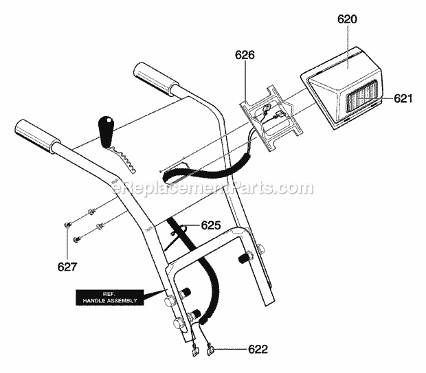 Murray 624604X0C (2004) Dual Stage Snow Thrower Headlight Diagram