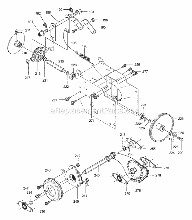 Murray 624804X31B (2000) Dual Stage Snow Thrower Drive_Components_Assembly Diagram