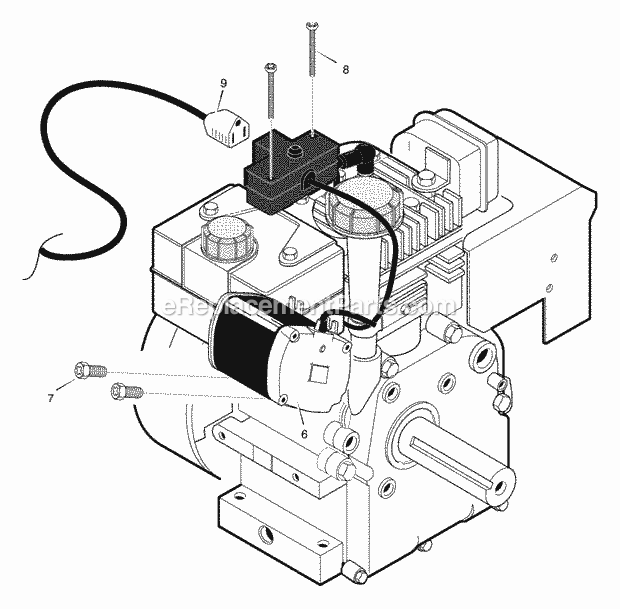 Murray 624809X54B (2001) Dual Stage Snow Thrower Electric_Start_Assembly Diagram