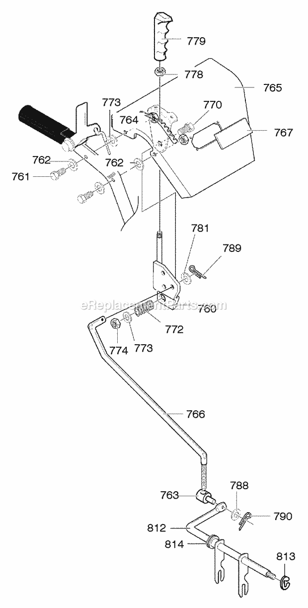 Murray 627108X31C (2001) Dual Stage Snow Thrower Control_Panel_Assembly Diagram