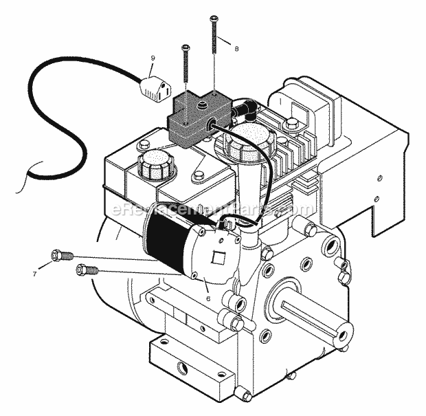 Murray 627108X31C (2001) Dual Stage Snow Thrower Electric_Starter Diagram