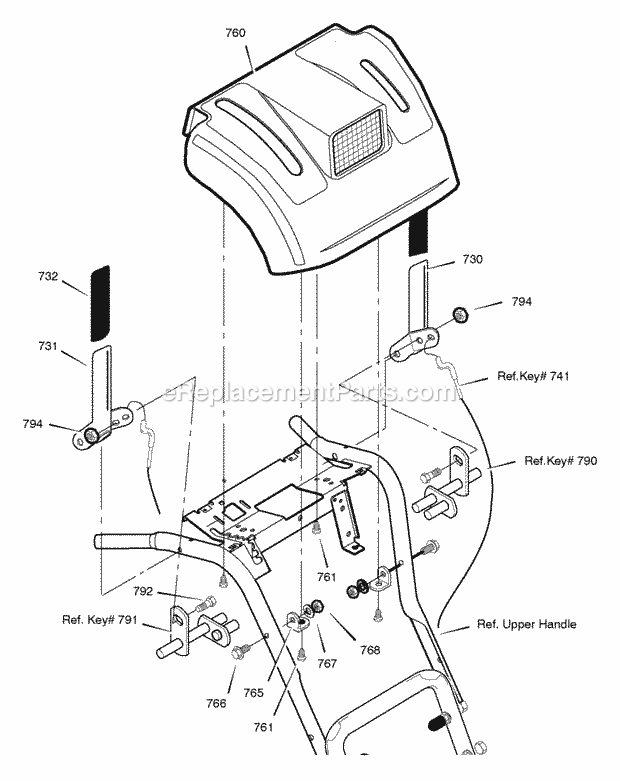 Murray 627854X54A (2005) Dual Stage Snow Thrower Control_Panel Diagram