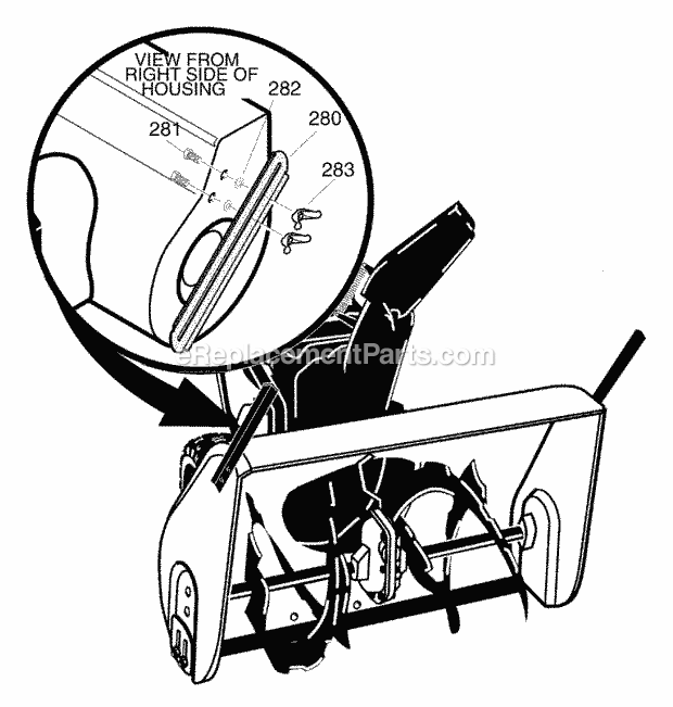 Murray 627904X89C (2001) Dual Stage Snow Thrower Drift_Cutter_Assembly Diagram