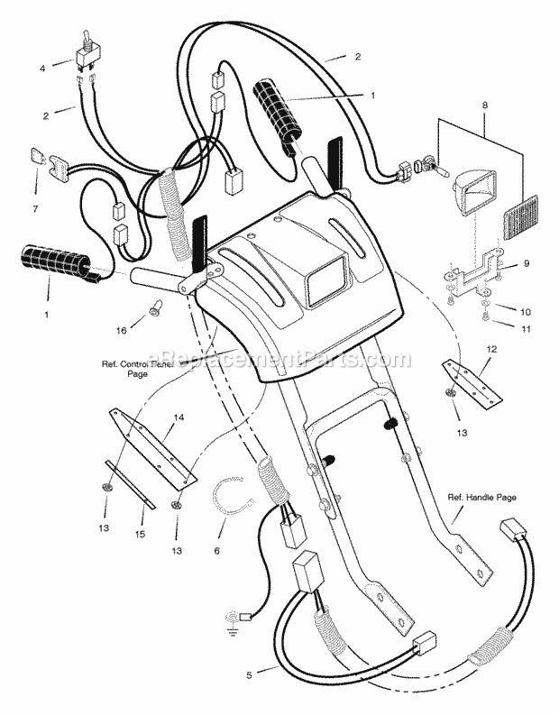 Murray 627951X85A (2005) Dual Stage Snow Thrower Wiring Diagram