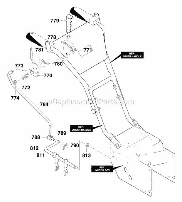 Murray 629104X79B (2000) Dual Stage Snow Thrower Shift_Yoke_Assembly Diagram