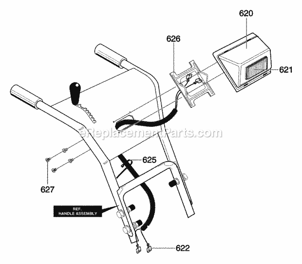 Murray 629111X31A (2005) Dual Stage Snow Thrower Headlight Diagram