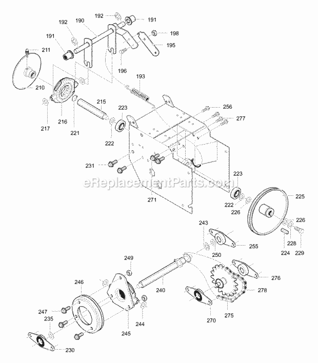 Murray 631109X54A (2000) Dual Stage Snow Thrower Drive_Components_Assembly Diagram
