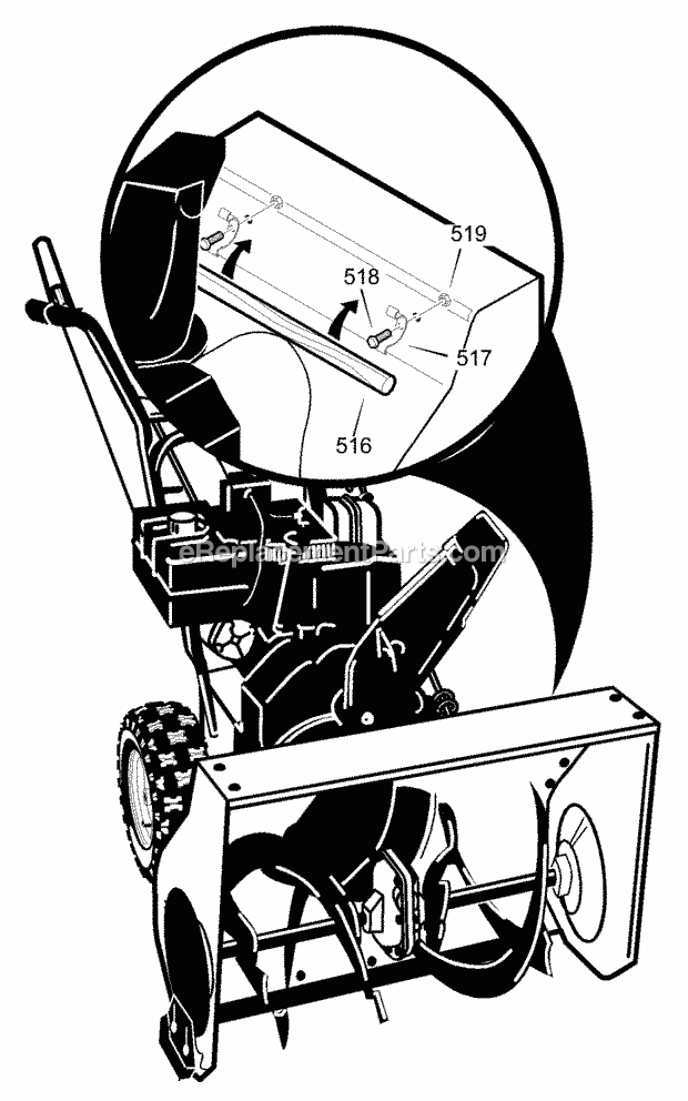 Murray 631109X54A (2001) Dual Stage Snow Thrower Clear_Stick Diagram