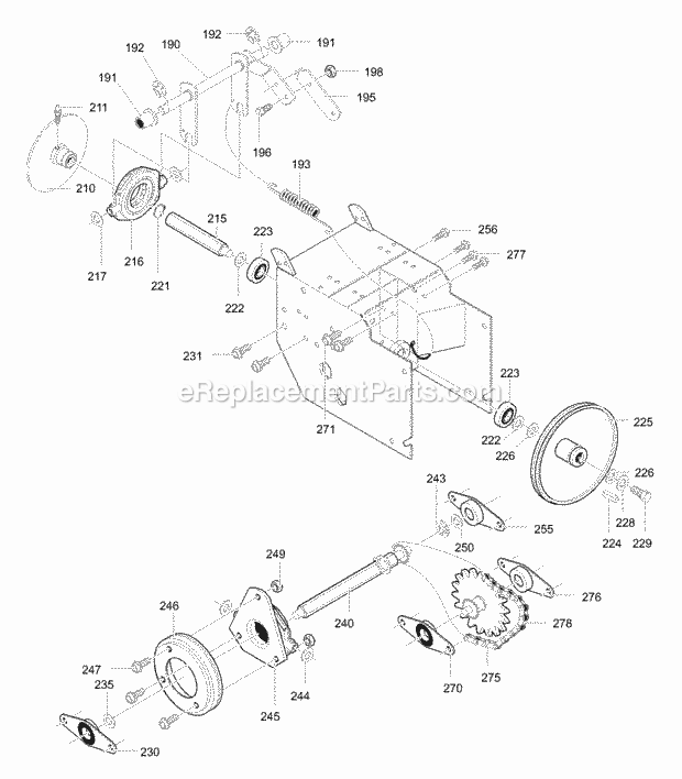 Murray 631109X54A (2001) Dual Stage Snow Thrower Drive_Components_Assembly Diagram