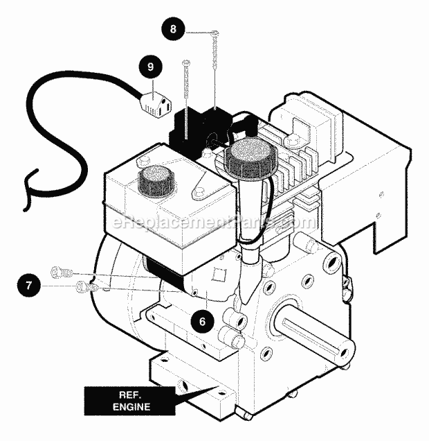 Murray 631109X54A (2001) Dual Stage Snow Thrower Electric_Start_Assembly Diagram