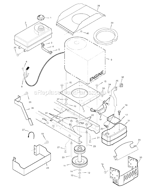 Murray 7800282 (425307x51A) Lawn Tractor Page D Diagram