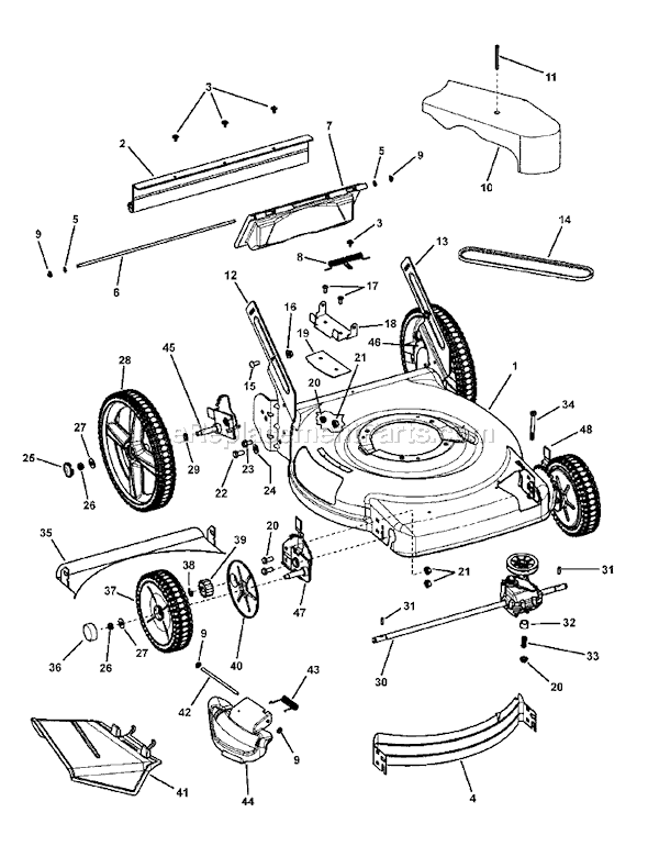 Murray 7800324 (BTP22675HWFC) Lawn Mower Page C Diagram