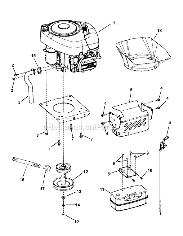 Murray 7800361 (LT135420C) Lawn Tractor Page E Diagram