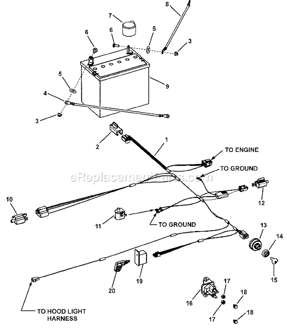Murray 7800362 (LT155420C) Lawn Tractor Page D Diagram