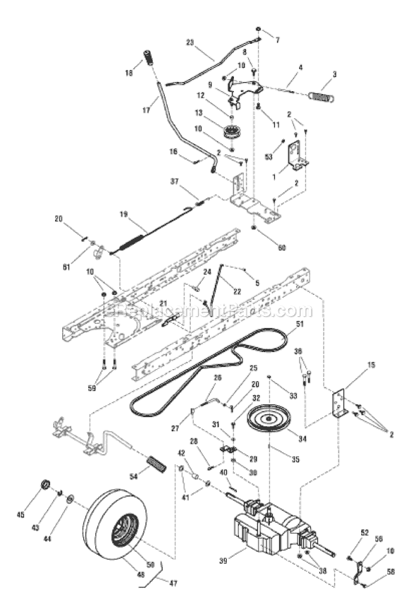 Murray 7800412 (EYK125380) Lawn Tractor Page I Diagram