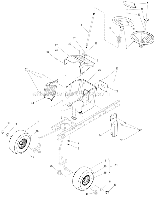 Murray 7800415 (EYK175460H) Lawn Tractor Page J Diagram
