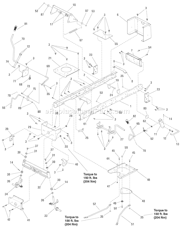 Murray 7800497 (ELB155420H) Lawn Tractor Page F Diagram