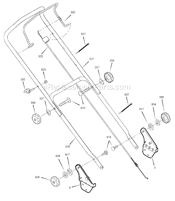 Murray 880418X51N Lawn Mower Page B Diagram