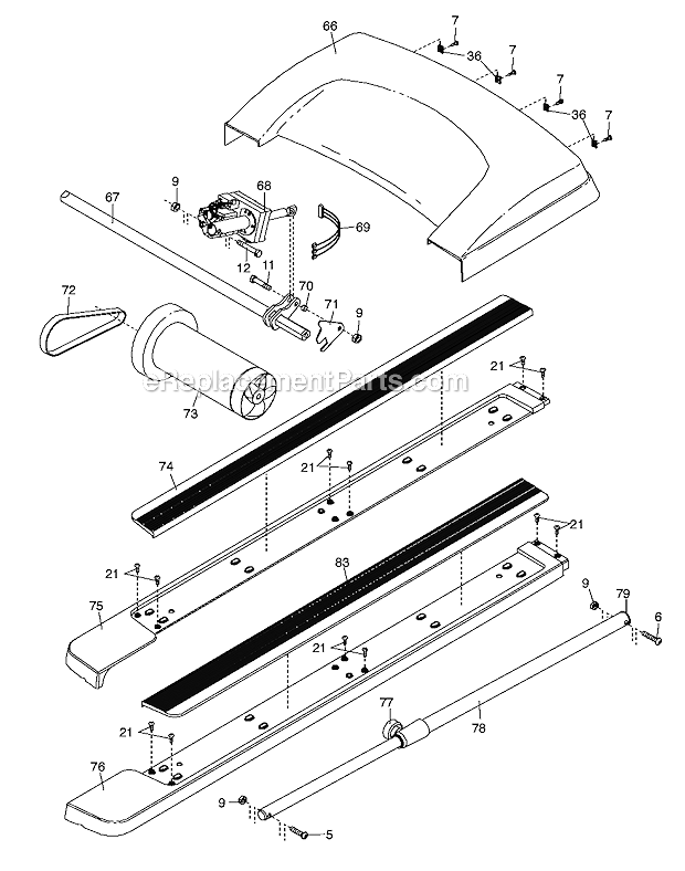 NordicTrack NTL149080 (XT) Elite Treadmill Page B Diagram