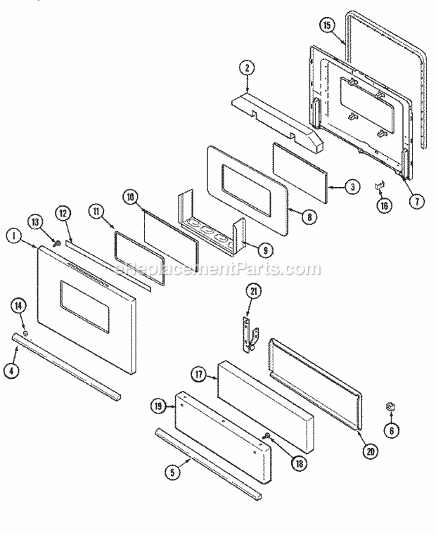 Norge N31115WAV Freestanding, Gas Cooking Door / Drawer (N31115wax) Diagram