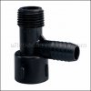 Orbit 1/2" Male Threaded X Female Threaded X Barb Adapter part number: 37167