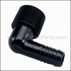 Orbit 3/4" Male Threaded X 1/2" Barb Elbow part number: 37162