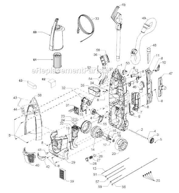 Panasonic MC-V7722-00 Vacuum Cleaner Page B Diagram