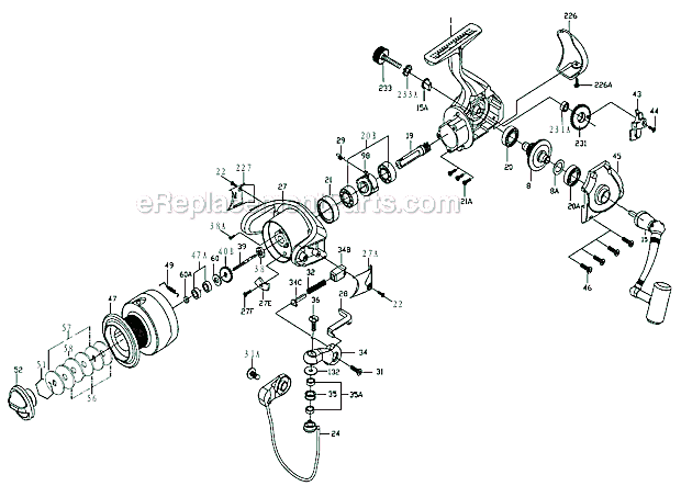 ADHDology  Penn Captiva CV 8000 Spinning Reel For Parts Or Repair