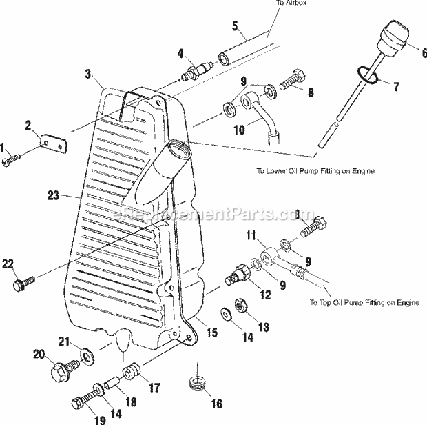 Polaris A00CH50AB (2000) Sportsman 500 Oil Tank Diagram