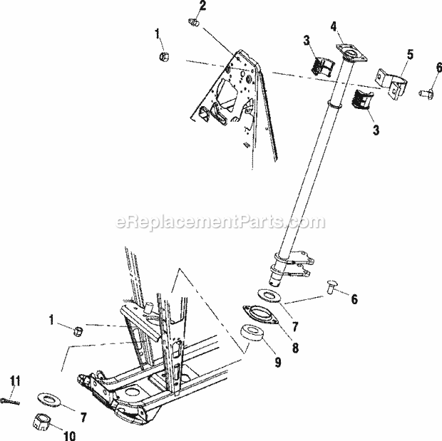 Polaris A01CH42AC (2001) Sportsman 400 Steering Post Diagram