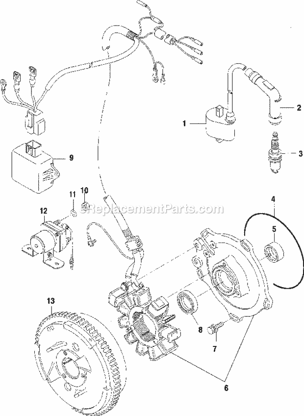 Polaris A02CK32AA (2002) Xpedition 325 Magneto Diagram