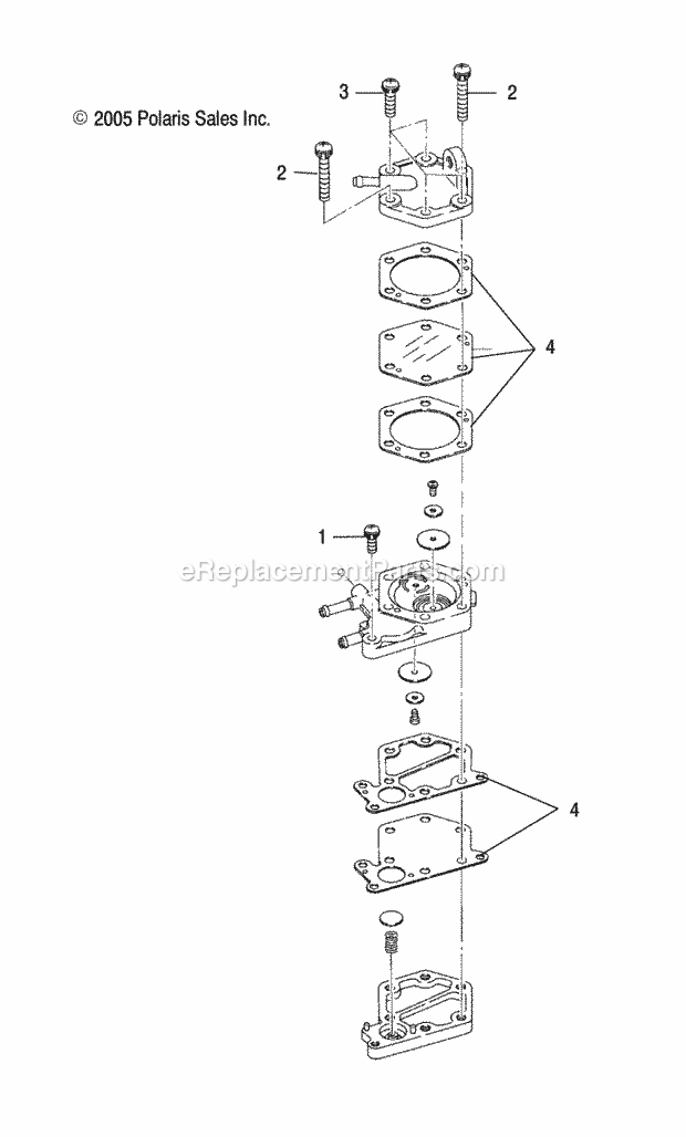 Polaris A09CA32AA (2009) Trail Boss 330 Engine, Fuel Pump - A09Ca32Aa Diagram