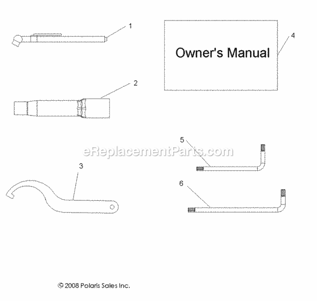 Polaris A09GP52AA (2009) Outlaw 525 Irs Tools, Tool Kit - A09Gp52Aa Diagram