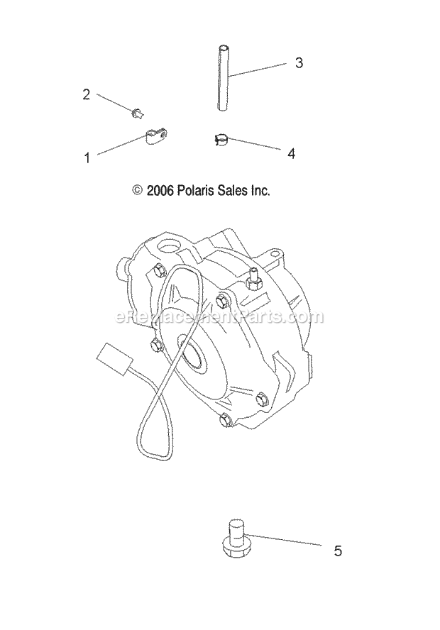 Polaris A11DH50FX (2011) Sportsman Touring 500 Ho Intl Drive Train, Front Gearcase Mounting Diagram