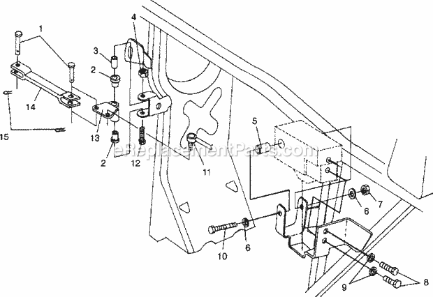 Polaris W969244 (1996) Sportsman 500 Frame Mounting Sportsman 500 W969244 Diagram